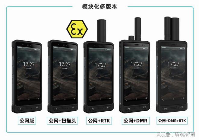 Bwin必赢盾魂H6公用心体防爆三防终端：PoC+DMR众模防爆对讲机(图1)